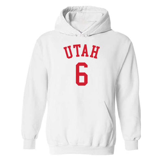 Utah - NCAA Women's Basketball : Evelina Otto - Replica Shersey Hooded Sweatshirt-0