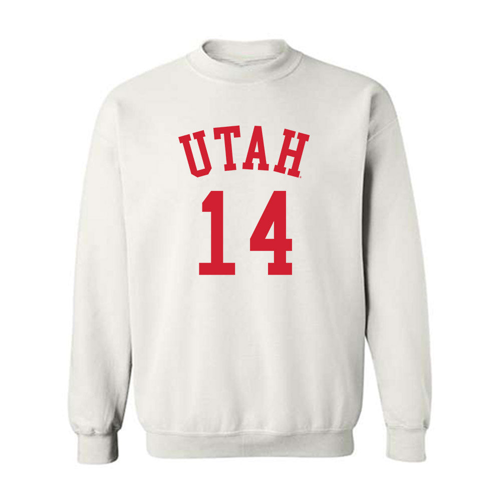 Utah - NCAA Women's Basketball : Kamryn Mafua - Replica Shersey Crewneck Sweatshirt-0