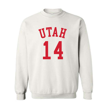 Utah - NCAA Women's Basketball : Kamryn Mafua - Replica Shersey Crewneck Sweatshirt-0