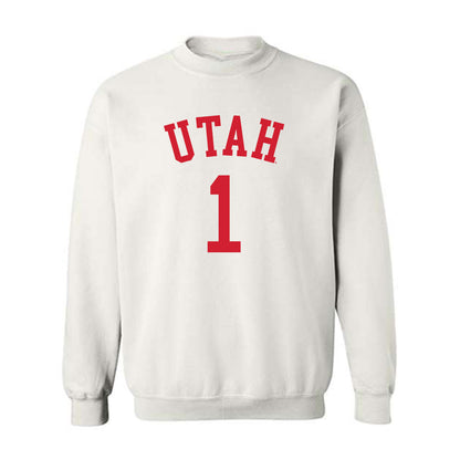 Utah - NCAA Men's Basketball : Ben Carlson - Replica Shersey Crewneck Sweatshirt