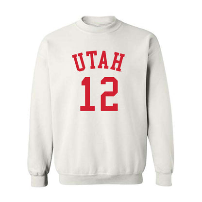 Utah - NCAA Women's Basketball : Chyra Evans - Replica Shersey Crewneck Sweatshirt-0