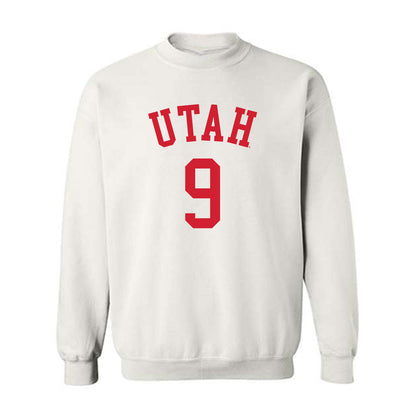 Utah - NCAA Men's Basketball : Jerry Huang - Replica Shersey Crewneck Sweatshirt