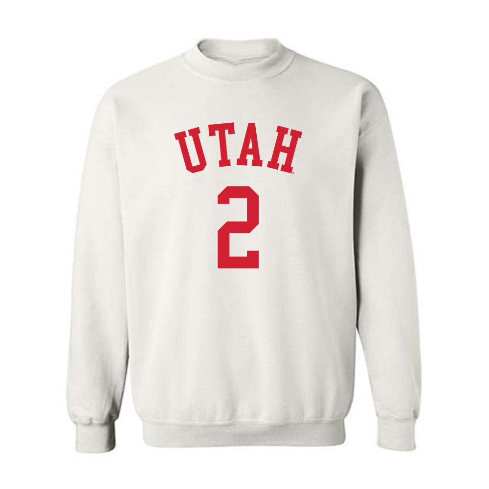 Utah - NCAA Men's Basketball : Cole Bajema - Replica Shersey Crewneck Sweatshirt