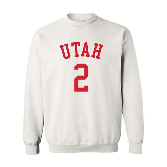 Utah - NCAA Men's Basketball : Cole Bajema - Replica Shersey Crewneck Sweatshirt
