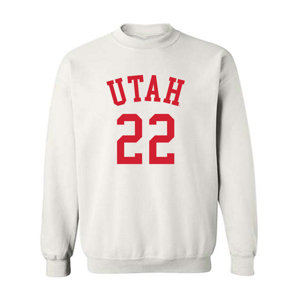 Utah - NCAA Women's Basketball : Ella Todd - Replica Shersey Crewneck Sweatshirt-0