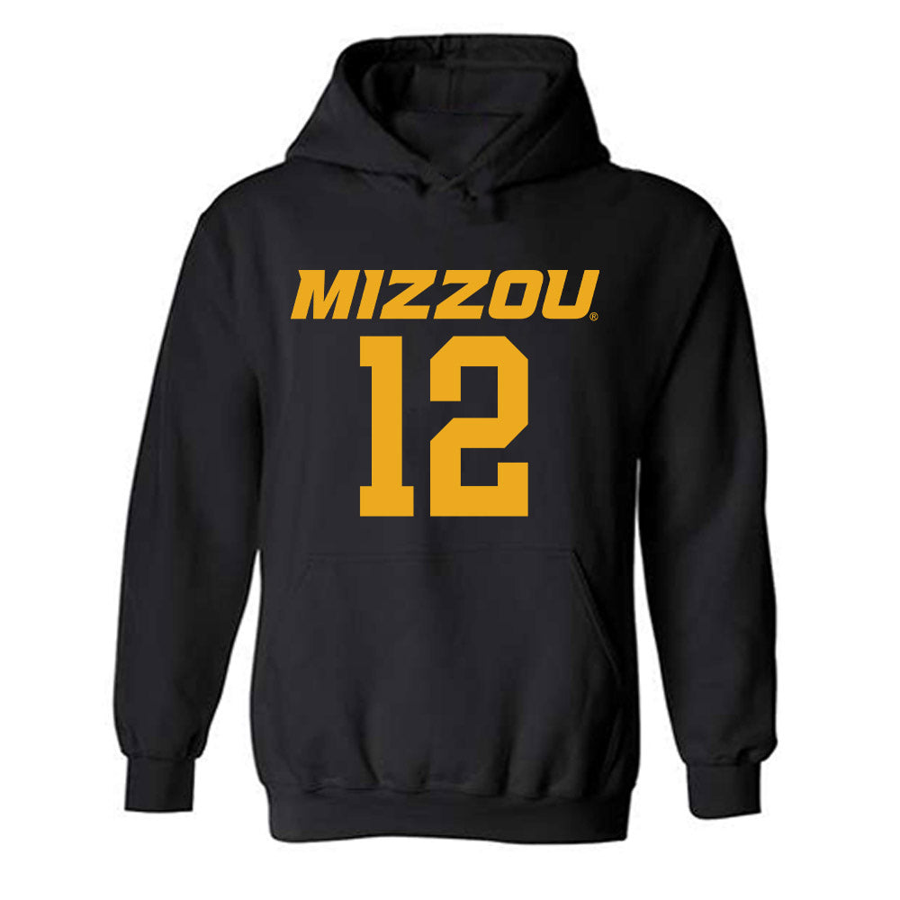 Missouri - NCAA Men's Basketball : Jackson Francois - Replica Shersey Hooded Sweatshirt-0