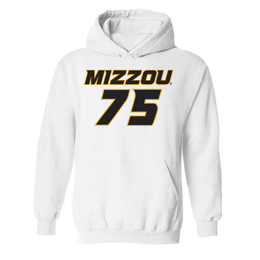 Missouri - NCAA Men's Basketball : Connor Vanover - Replica Shersey Hooded Sweatshirt-0