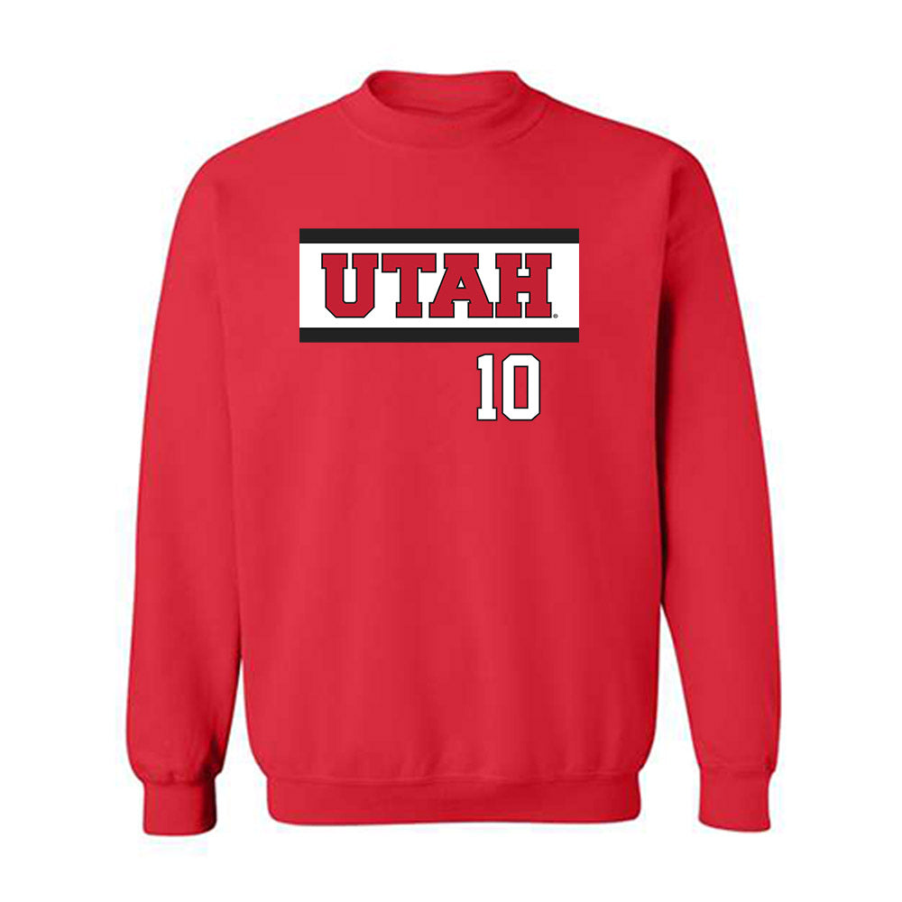 Utah - NCAA Softball : Danika Wilson - Replica Shersey Crewneck Sweatshirt-0