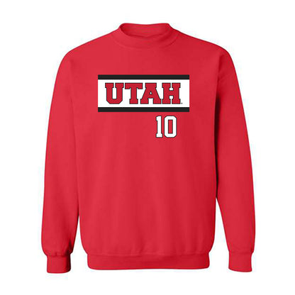 Utah - NCAA Softball : Danika Wilson - Replica Shersey Crewneck Sweatshirt-0