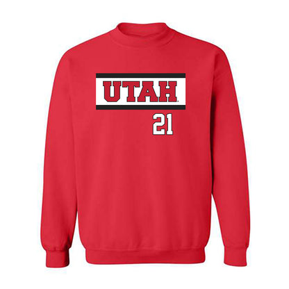 Utah - NCAA Softball : Sarah Ladd - Crewneck Sweatshirt Replica Shersey