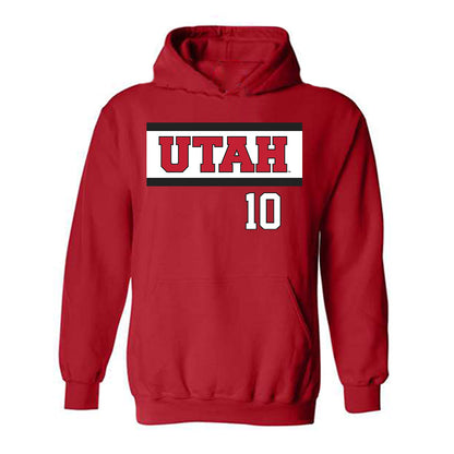 Utah - NCAA Softball : Danika Wilson - Replica Shersey Hooded Sweatshirt-0