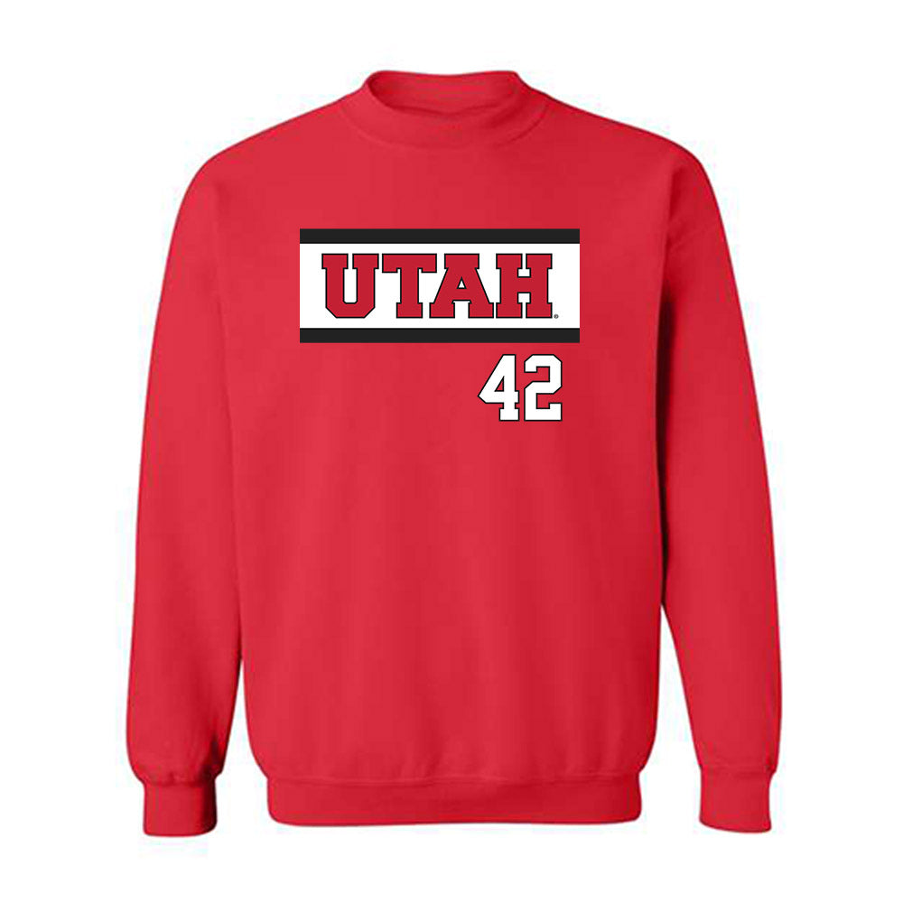 Utah - NCAA Softball : Hailee White - Replica Shersey Crewneck Sweatshirt-0