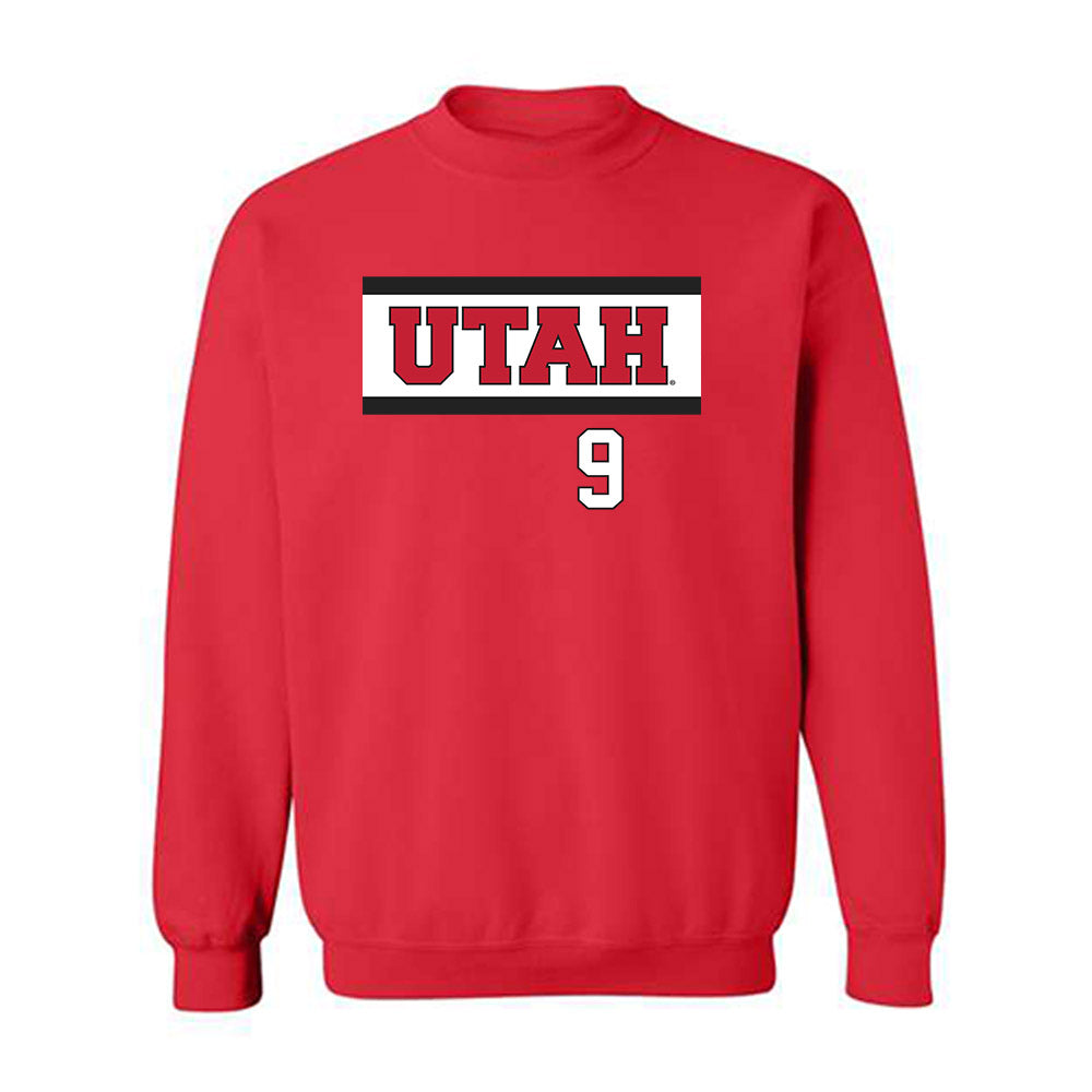 Utah - NCAA Softball : Emily Capobianco - Replica Shersey Crewneck Sweatshirt-0