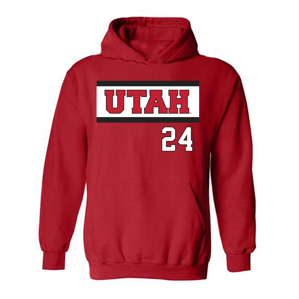 Utah - NCAA Softball : Raci Miranda - Replica Shersey Hooded Sweatshirt-0
