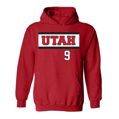 Utah - NCAA Softball : Emily Capobianco - Replica Shersey Hooded Sweatshirt-0