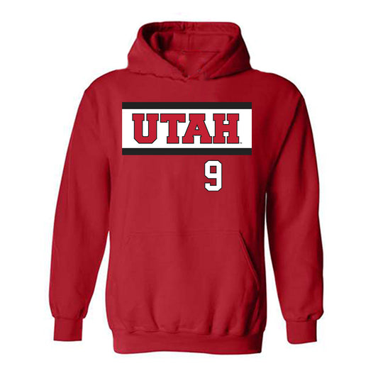 Utah - NCAA Softball : Emily Capobianco - Replica Shersey Hooded Sweatshirt-0