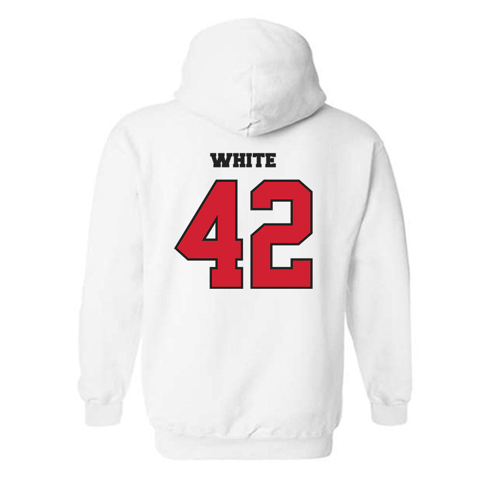 Utah - NCAA Softball : Hailee White - Replica Shersey Hooded Sweatshirt-1