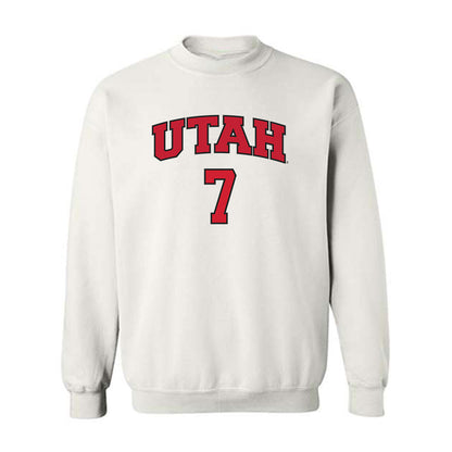 Utah - NCAA Softball : Sianni Sakai - Replica Shersey Crewneck Sweatshirt-0