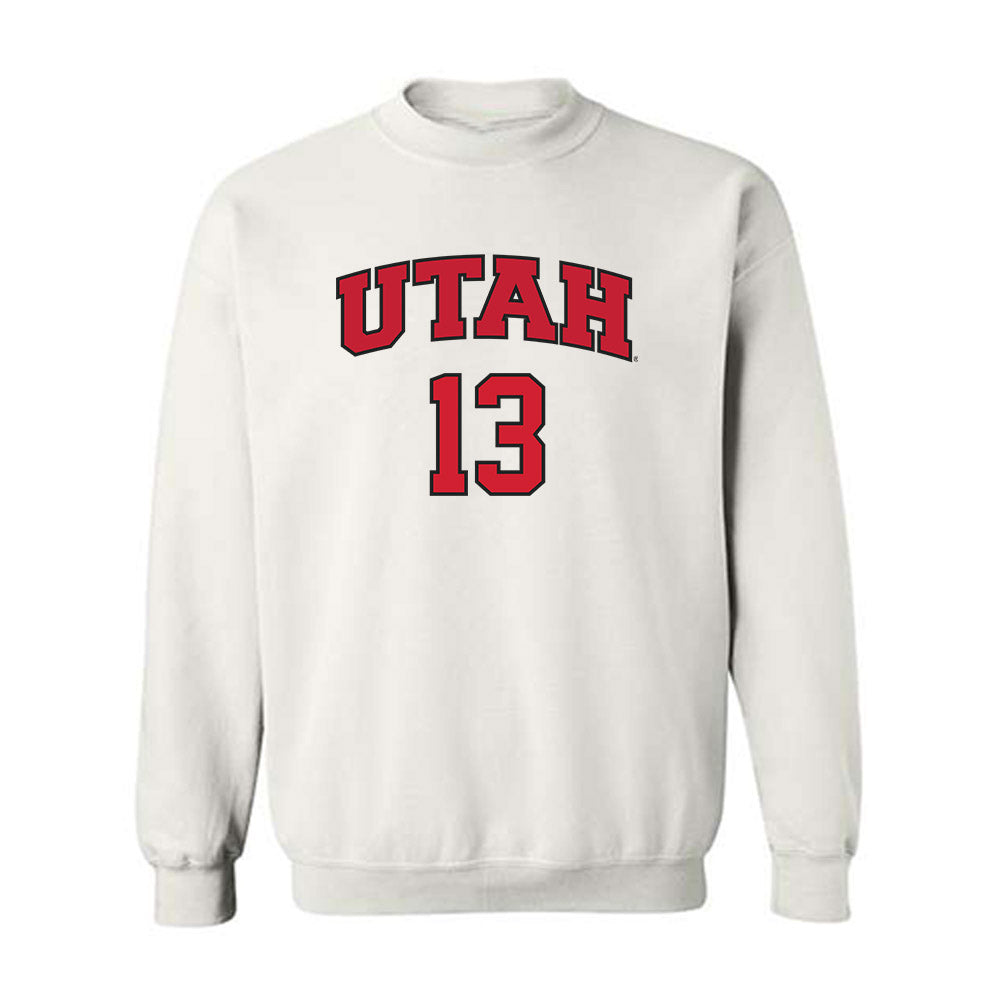 Utah - NCAA Softball : Payton Crank - Replica Shersey Crewneck Sweatshirt-0