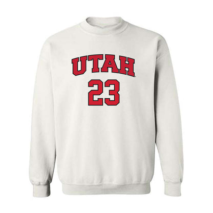 Utah - NCAA Softball : Izzy Cruz - Replica Shersey Crewneck Sweatshirt-0