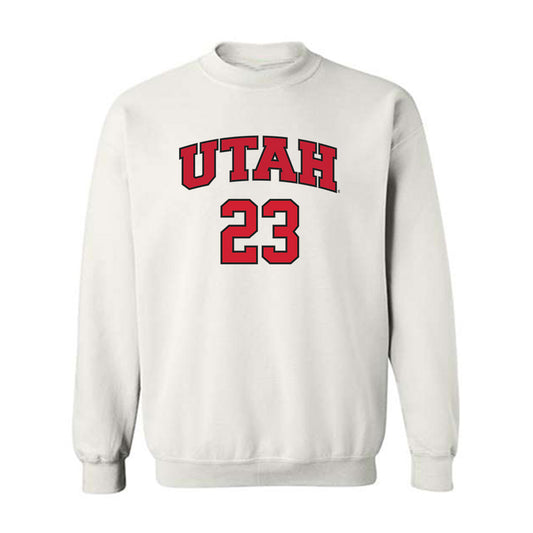 Utah - NCAA Softball : Izzy Cruz - Replica Shersey Crewneck Sweatshirt-0