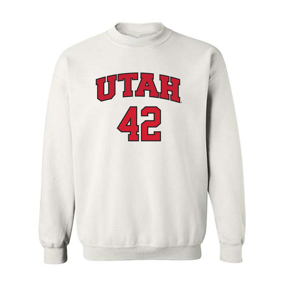 Utah - NCAA Softball : Hailee White - Replica Shersey Crewneck Sweatshirt-0