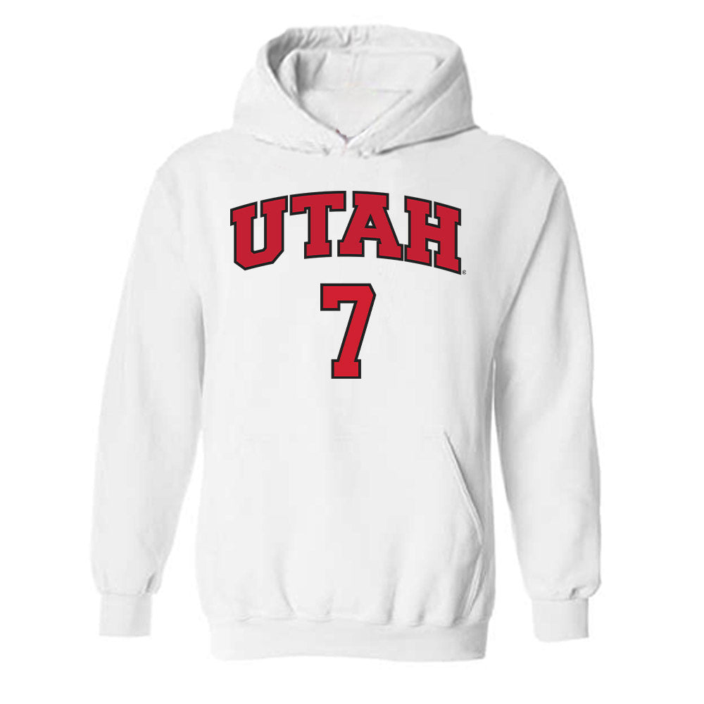 Utah - NCAA Softball : Sianni Sakai - Replica Shersey Hooded Sweatshirt-0