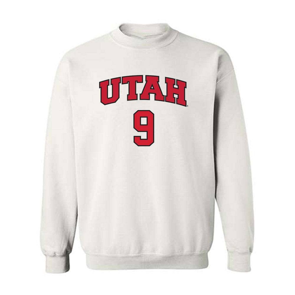 Utah - NCAA Softball : Emily Capobianco - Replica Shersey Crewneck Sweatshirt-0