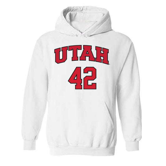 Utah - NCAA Softball : Hailee White - Replica Shersey Hooded Sweatshirt-0
