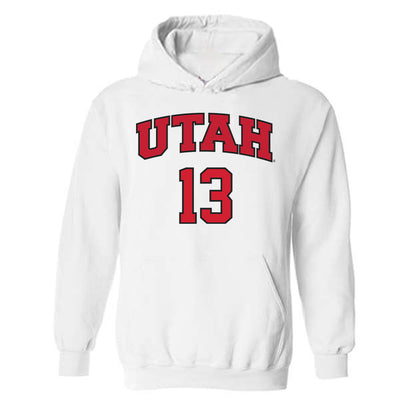 Utah - NCAA Softball : Payton Crank - Replica Shersey Hooded Sweatshirt-0