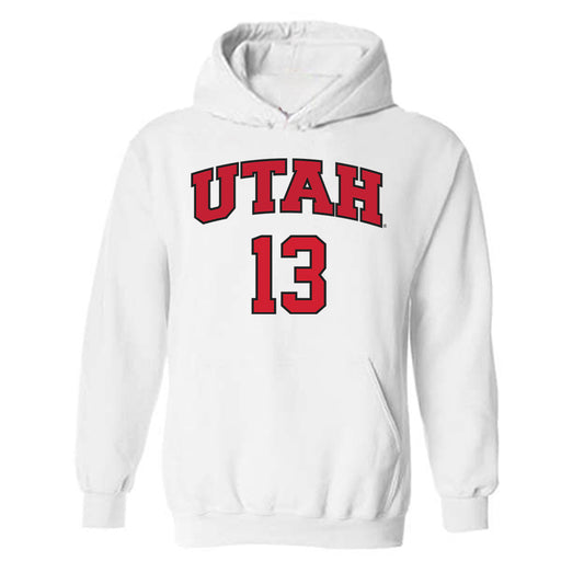 Utah - NCAA Softball : Payton Crank - Replica Shersey Hooded Sweatshirt-0