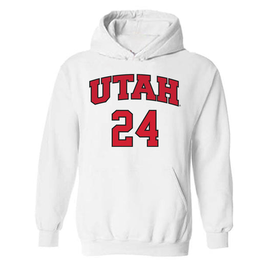 Utah - NCAA Softball : Raci Miranda - Replica Shersey Hooded Sweatshirt-0