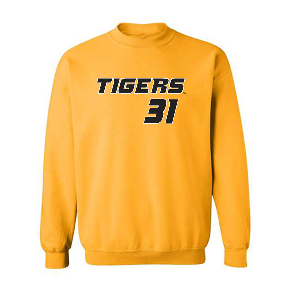 Missouri - NCAA Softball : Saniya Hill - Replica Shersey Crewneck Sweatshirt-0