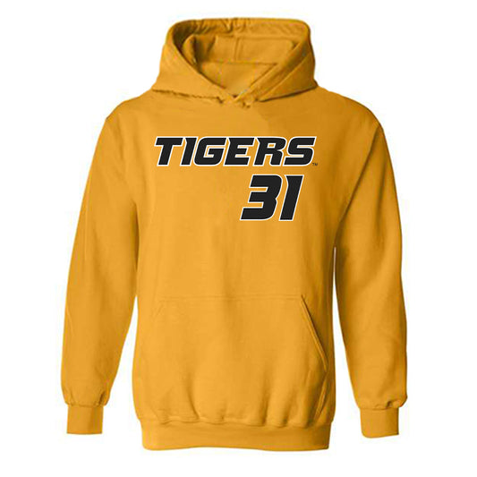 Missouri - NCAA Softball : Saniya Hill - Replica Shersey Hooded Sweatshirt-0