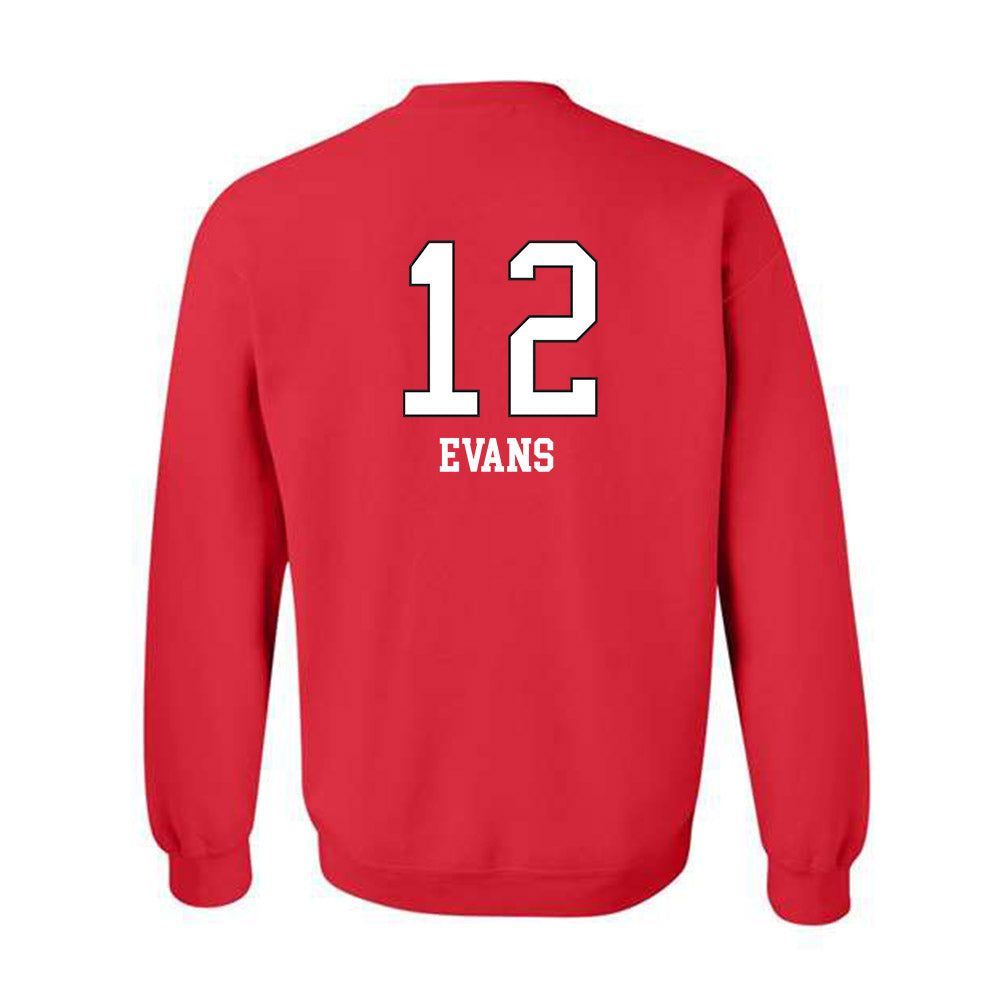 Utah - NCAA Women's Basketball : Chyra Evans - Replica Shersey Crewneck Sweatshirt-1