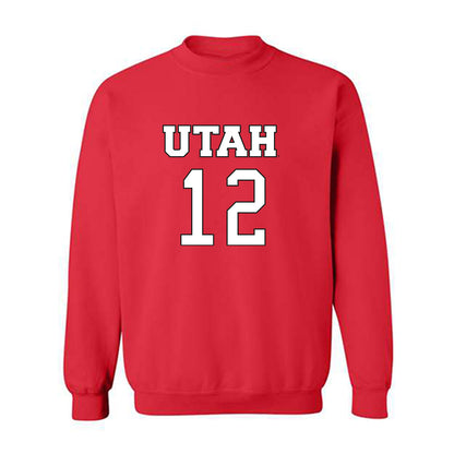 Utah - NCAA Women's Basketball : Chyra Evans - Replica Shersey Crewneck Sweatshirt-0