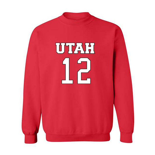 Utah - NCAA Women's Basketball : Chyra Evans - Replica Shersey Crewneck Sweatshirt-0