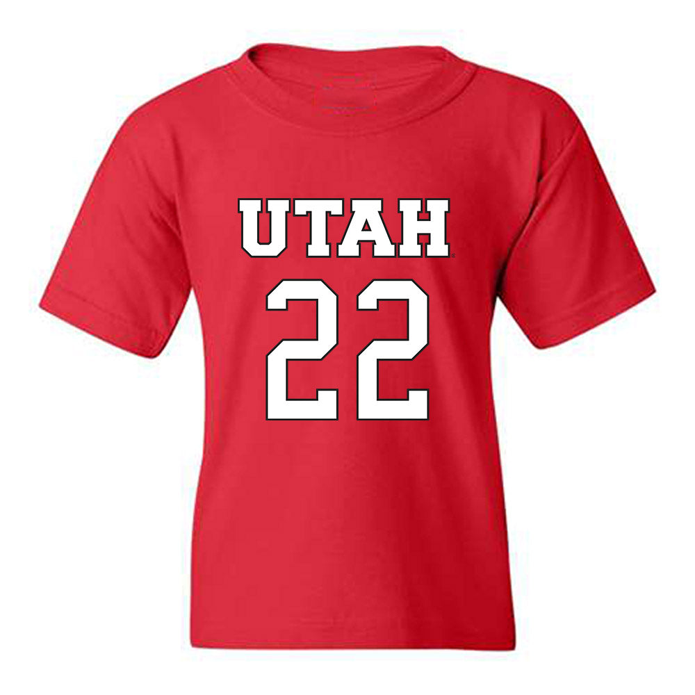 Utah - NCAA Women's Basketball : Ella Todd - Replica Shersey Youth T-Shirt-0
