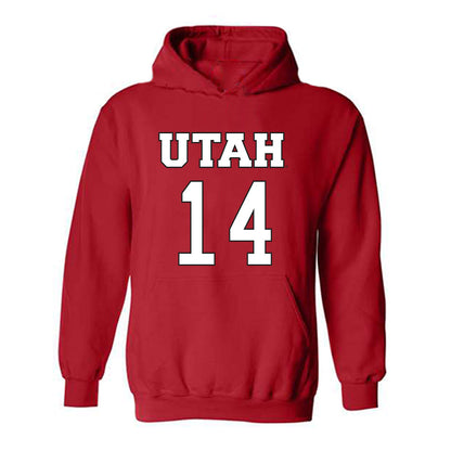 Utah - NCAA Women's Basketball : Kamryn Mafua - Replica Shersey Hooded Sweatshirt-0