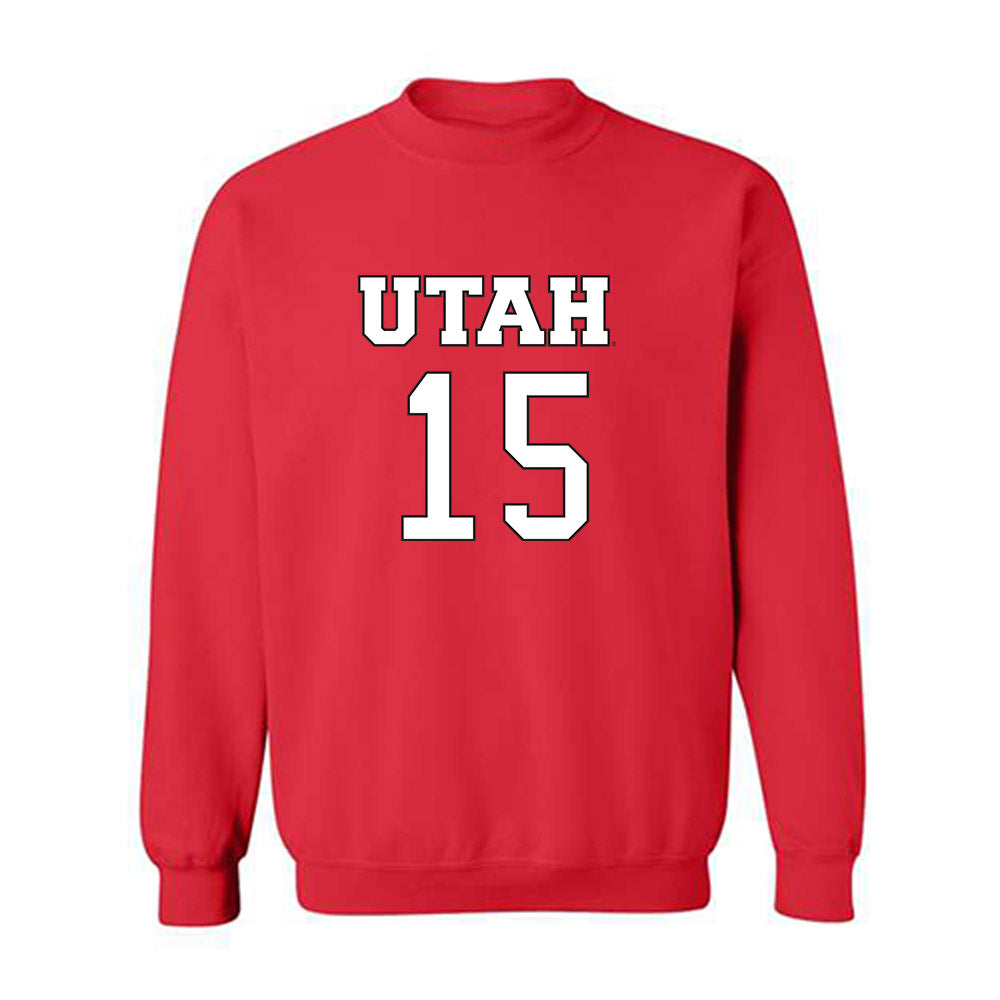 Utah - NCAA Women's Basketball : Alyssa Blanck - Replica Shersey Crewneck Sweatshirt