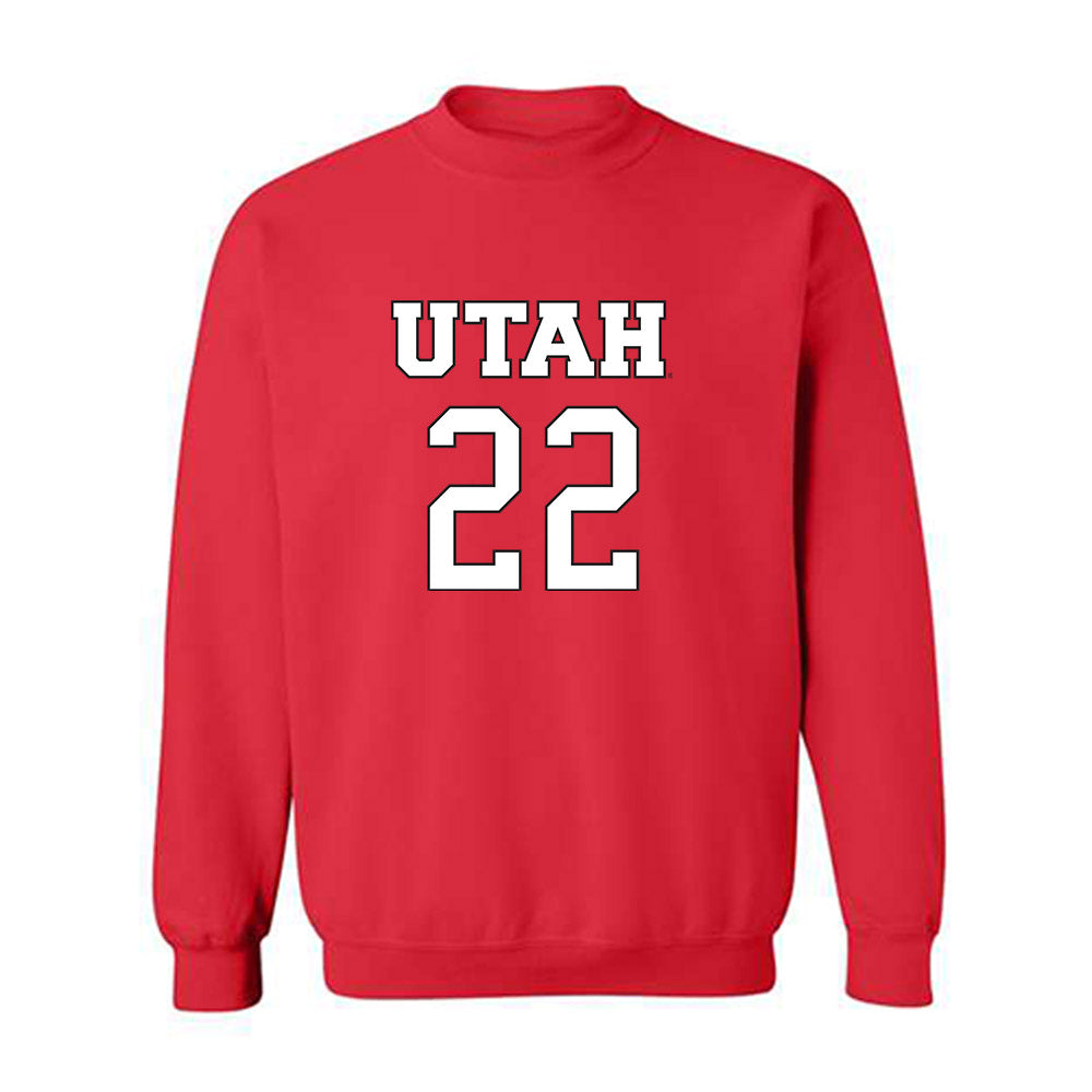 Utah - NCAA Women's Basketball : Ella Todd - Replica Shersey Crewneck Sweatshirt-0