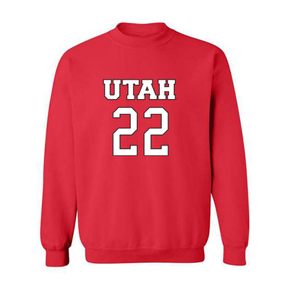 Utah - NCAA Women's Basketball : Ella Todd - Replica Shersey Crewneck Sweatshirt-0