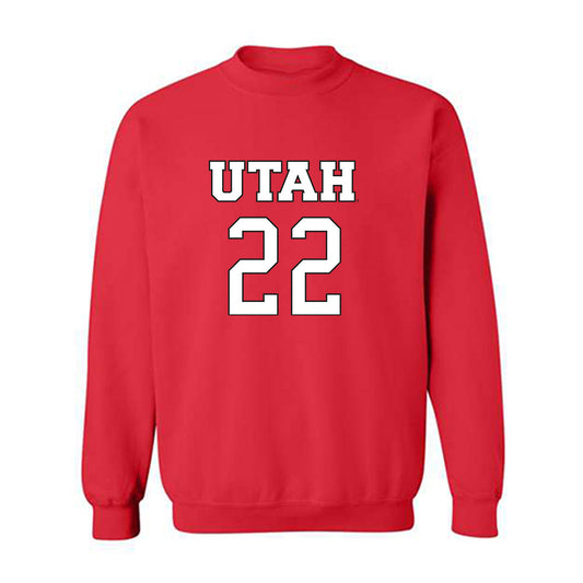 Utah - NCAA Women's Basketball : Ella Todd - Replica Shersey Crewneck Sweatshirt-0