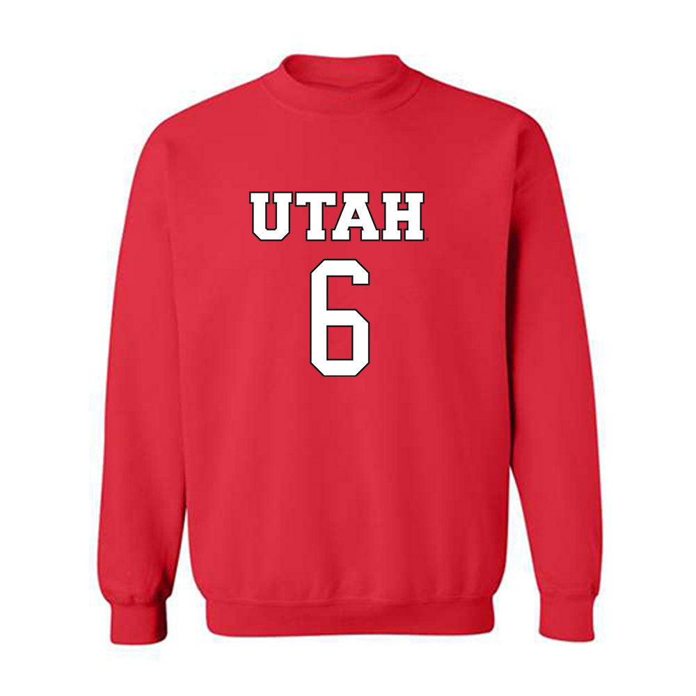 Utah - NCAA Women's Basketball : Evelina Otto - Replica Shersey Crewneck Sweatshirt-0