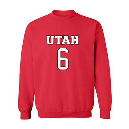 Utah - NCAA Women's Basketball : Evelina Otto - Replica Shersey Crewneck Sweatshirt-0