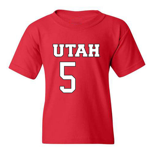 Utah - NCAA Women's Basketball : Gianna Kneepkens - Replica Shersey Youth T-Shirt