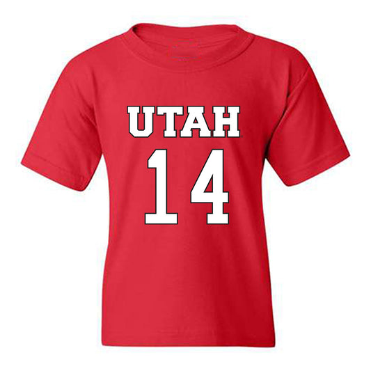 Utah - NCAA Women's Basketball : Kamryn Mafua - Replica Shersey Youth T-Shirt-0