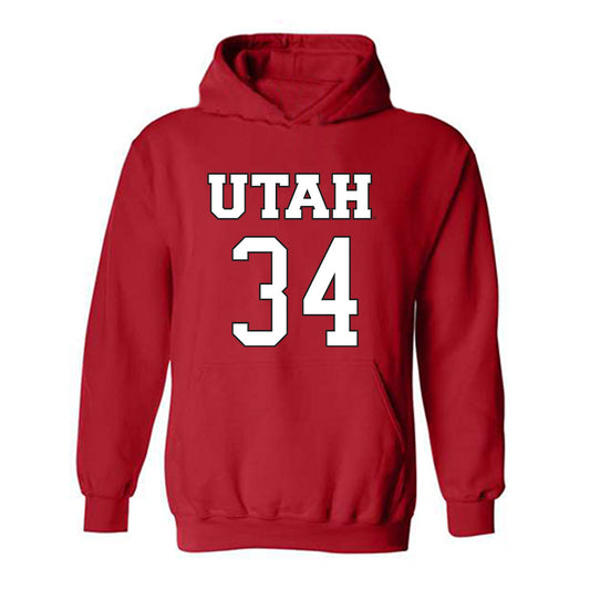 Utah - NCAA Women's Basketball : Dasia Young - Replica Shersey Hooded Sweatshirt