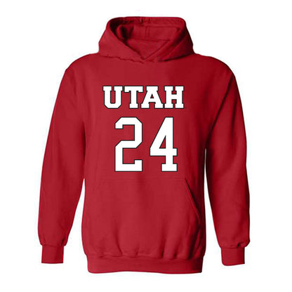 Utah - NCAA Women's Basketball : Kennady McQueen - Replica Shersey Hooded Sweatshirt