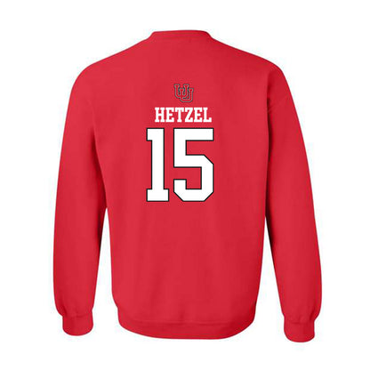 Utah - NCAA Women's Soccer : Ava Hetzel - Replica Shersey Crewneck Sweatshirt-1